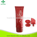 Cosmetic Packaging 120ml Red Oval Tube For Whitening Cream